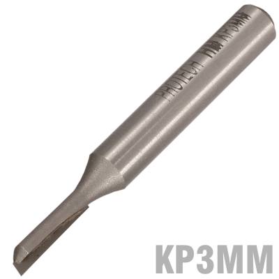 STRAIGHT BIT 3MM X 13MM SINGLE FLUTE METRIC 1/4'SHANK — image 1