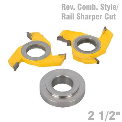 REVERSIBLE COMBINATION STYLE & RAIL SHAPER CUTTER DIAMETER 2 1/2' — image 1