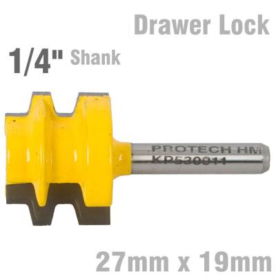 DRAWER LOCK 27MM X 19MM  1/4' SHANK — image 1