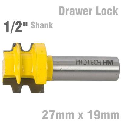 DRAWER LOCK 27MM X 19MM  1/2' SHANK — image 1