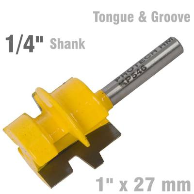 TONGUE AND GROOVE TAPER (WEDGE TAPER) 1' X 27MM 1/4' SHANK — image 1