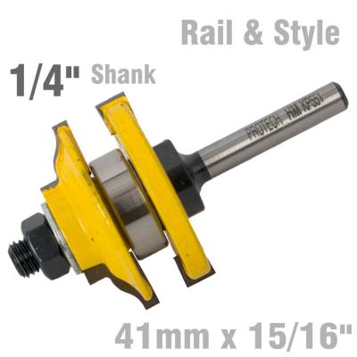 RAIL & STYLE OGEE RAIL & STYLE 41MM X 15/16' 1/4' SHANK — image 1
