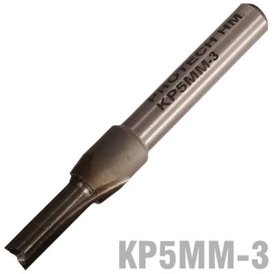 STRAIGHT BIT 5MM X 14MM TWO FLUTE SOLID CARBIDE 1/4' SHANK — image 1