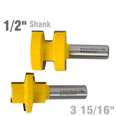 GLUE JOINT SET 38MM X 28MM 2 PIECE SET 1/2' SHANK — image 1