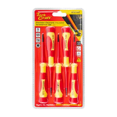 5PC PRECISION ELECTRONIC INSULATED SCREWDRIVER SET — image 1