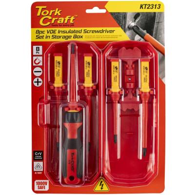 8PC SCREWDRIVER SET VDE INSULATED C/W STORAGE BOX — image 1