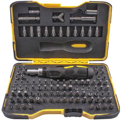 101PC SCREWDRIVER INSERT BIT SET IN STORAGE CASE ALL BIT TYPES INCLU — image 1