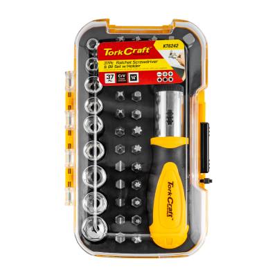 SCREWDRIVER RATCHET BIT SET 37PC — image 1