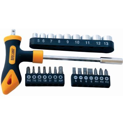 SCREWDRIVER BIT & SOCKET SET 24 PC T BAR — image 1