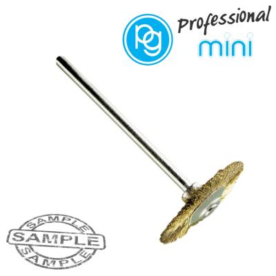 BRASS WHEEL BRUSH 21MM. SH. 2.35MM — image 1