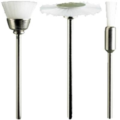 ASSORTED WHITE NYLON BRUSHES. 3PCS — image 1