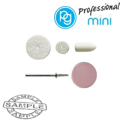 ASSORTED FELT POLISH POINTS.3PCS +MANDREL+POLISHING PASTE KIT — image 1