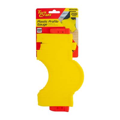 PLASTIC PROFILE GAUGE 200MM - MAX PROFILE DEPTH 45MM CONTOUR — image 1