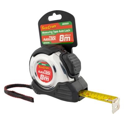 MEASURING TAPE SELF LOCK 8M X 25MM S/S & RUBBER CASING MATT FINISH — image 1
