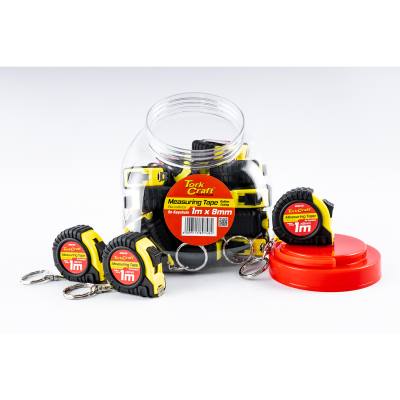 MEASURING TAPE 1M X 24PC IN DISPLAY JAR — image 1