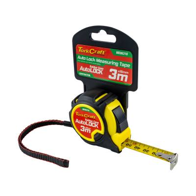 MEASURING TAPE AUTOLOCK 3M X 16MM RUBBER CASING MATT FINISH — image 1