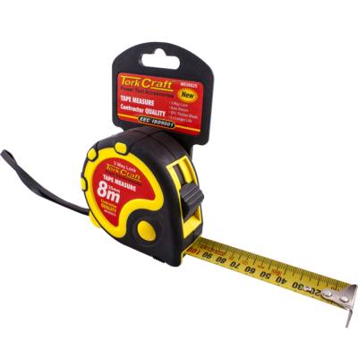 MEASURING TAPE AUTOLOCK 8M X 25MM RUBBER CASING MATT FINISH — image 1