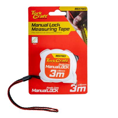 MEASURING TAPE M/LOCK 3M X 16MM PLASTIC CASING — image 1