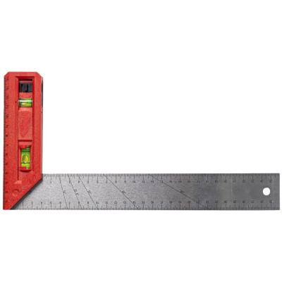TRY SQUARE 300MM X 150MM WITH LEVEL & PLUMB VIAL — image 1