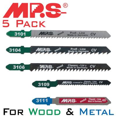 JIGSAW BLADE SET 5PIECE T-SHANK — image 1