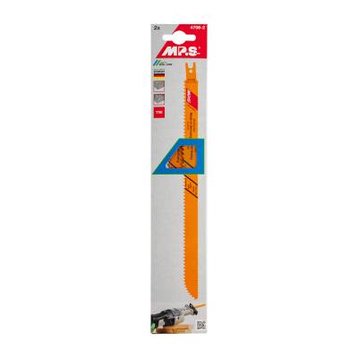 SABRE SAW METAL&WOOD EXTRA-LONG 250MM MULTICUTTER U-SHANK 6&10TPI 2/PK — image 1