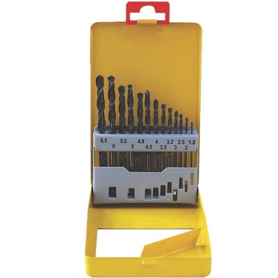 DRILL BIT SET 13PCE ROLL FORGED METAL CASE — image 1