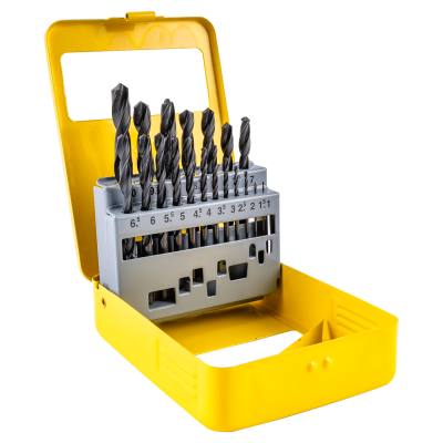 DRILL BIT SET 19PCE ROLL FORGED METAL CASE — image 1