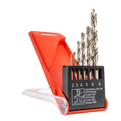 DRILL BIT SET 6PC HSS GROUND 2-8MM — image 1