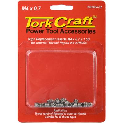 THREAD REPAIR M4 X 0.7 X 6MMMREPL INSERTS FOR NR5004 50PCS — image 1