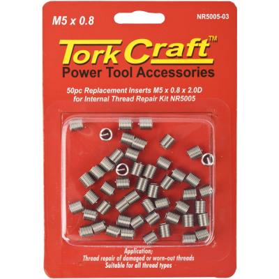 THREAD REPAIR M5 X 0.8 X 10MM REPL INSERTS FOR NR5005 50PCS — image 1