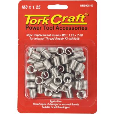 THREAD REPAIR M8 X 1.25 X 16MM REPL INSERTS FOR NR5008 50PCS — image 1
