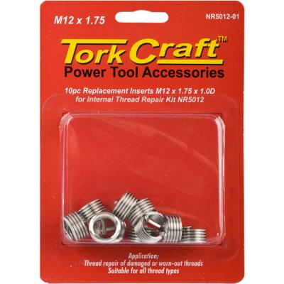 THREAD REPAIR KIT M12 X 1.75 X 1.0D REPL. INSERTS FOR NR5012 — image 1