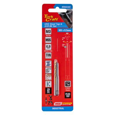 TAP HSS 3X0.5 & DRILL 2.5MM 2PC SET — image 1