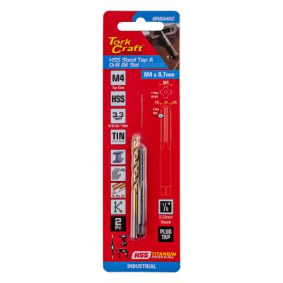 TAP HSS 4X0.7 & DRILL 3.3MM 2PC SET — image 1