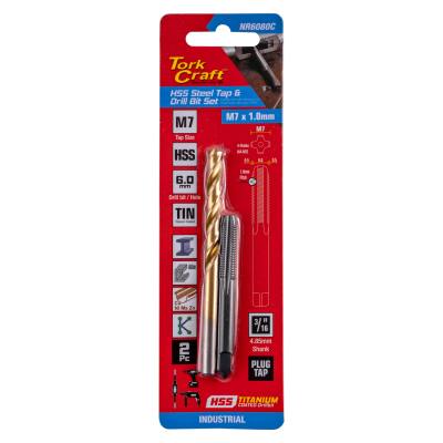TAP HSS 7X1.0 & DRILL 6.0MM 2PC SET — image 1