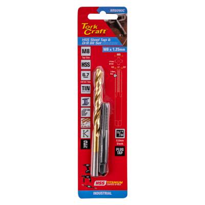 TAP HSS 8X1.25 &  DRILL 6.7MM 2PC SET — image 1