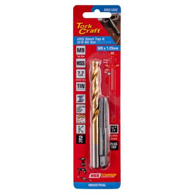 TAP HSS 9X1.25 & DRILL 7.7MM 2PC SET — image 1