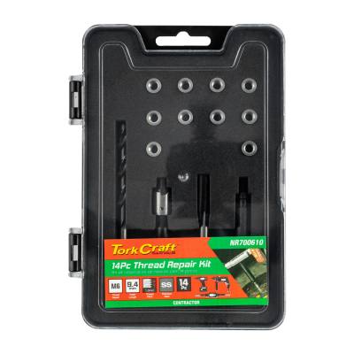 THREAD REPAIR KIT 14PC M6 X 1.0 X 9.4MM FLANGE INSERT — image 1