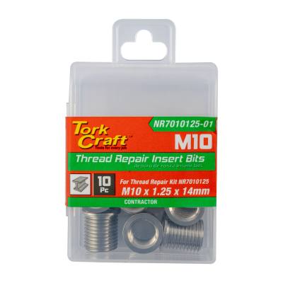 REPL. INSERT 10PC M10 X 1.25 X 14MM S/STEEL FOR NR7010125 — image 1