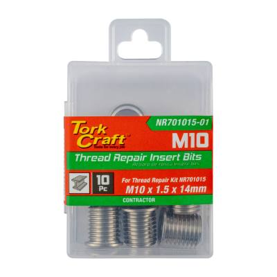 REPL. INSERT 10PC M10 X 1.5 X 14MM S/STEEL FOR NR701015 — image 1