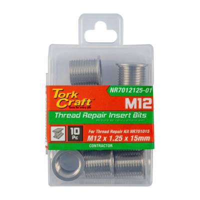 REPL. INSERT 10PC M12 X 1.25 X 15MM S/STEEL FOR NR7012125 — image 1