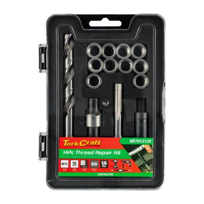 THREAD REPAIR KIT 14PC M12 X 1.25 X 15MM FLANGE INSERT — image 1