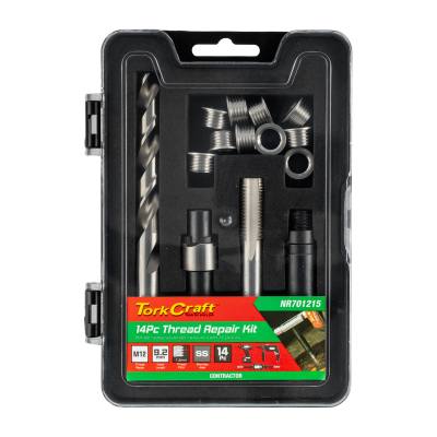 THREAD REPAIR KIT 14PC M12 X 1.5 X 9.2MM FLANGE INSERT — image 1