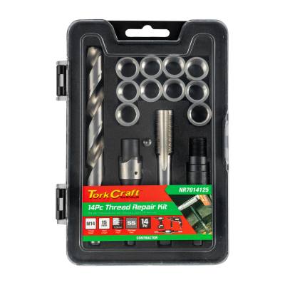 THREAD REPAIR KIT 14PC M14 X 1.25 X 15MM FLANGE INSERT — image 1