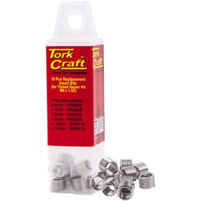 THREAD REPAIR KIT M6 X 1.5D REPLACEMENT INSERTS 10PCE — image 1