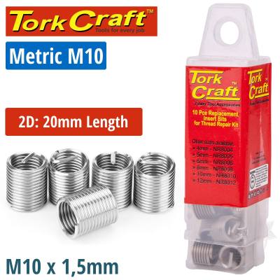 THREAD REPAIR KIT M10 X 2D REPLACEMENT INSERTS 5PCE — image 1