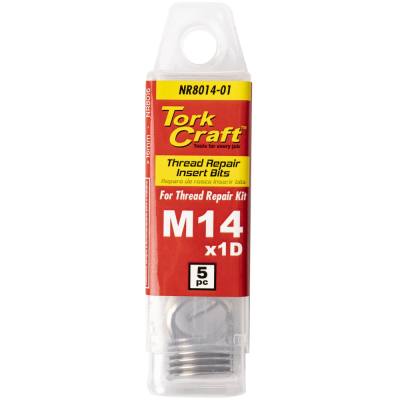 THREAD REPAIR KIT M14 X 1D REPLACEMENT INSERTS 5PCE — image 1