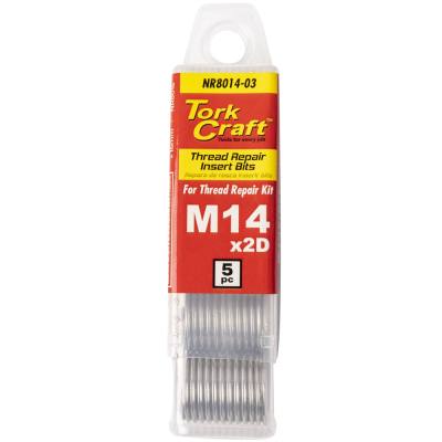 THREAD REPAIR KIT M14 X 2D REPLACEMENT INSERTS 5PCE — image 1