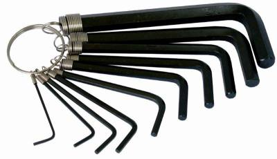 10PC HEX ALLEN KEY SET ON KEY RING SIZES- 1.5,2,2.5,3,4,5,5.5,6,8,10MM — image 1