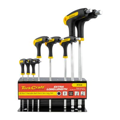 BALL POINT T HANDLE  8PC HEX ALLEN KEY SET — image 1
